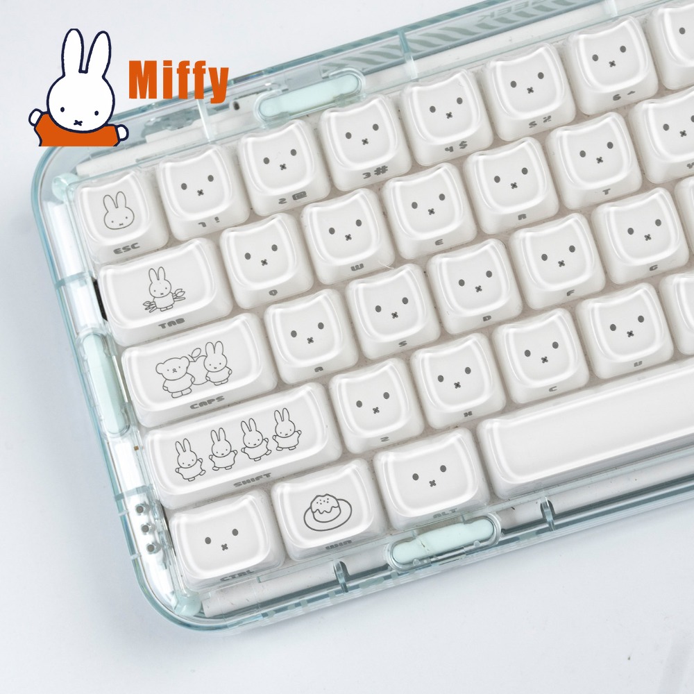 Pc Gaming On Tv - Keycaps Kawaii Miffy, Tasti a Forma
