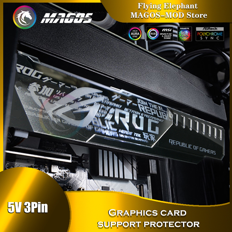 Pc Gaming Lian Li - Supporto GPU ARGB Superficie a specchio