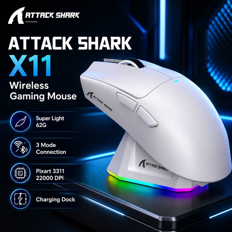 Pc Gaming Sultan - Mouse da Gaming Wireless ATTACK SHARK
