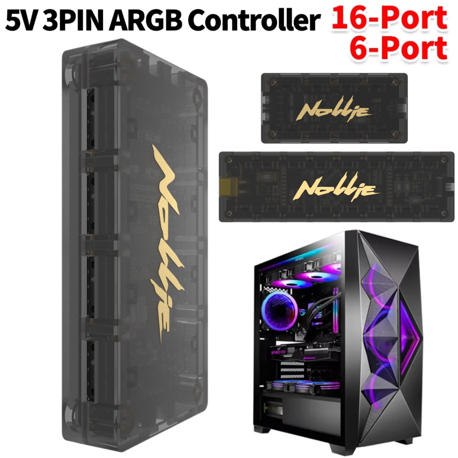 Pc Gaming Lian Li - Controller ARGB 5V 3PIN Splitter ARGB