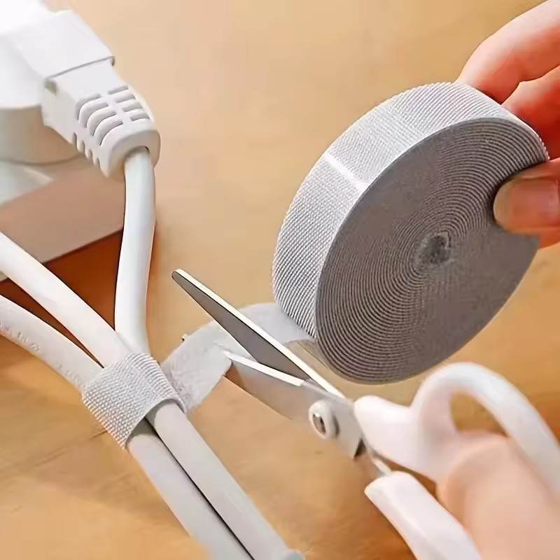 Cable Management Sleeve - Organizzatore di cavi 1/5M, nastro avvolgicavo,