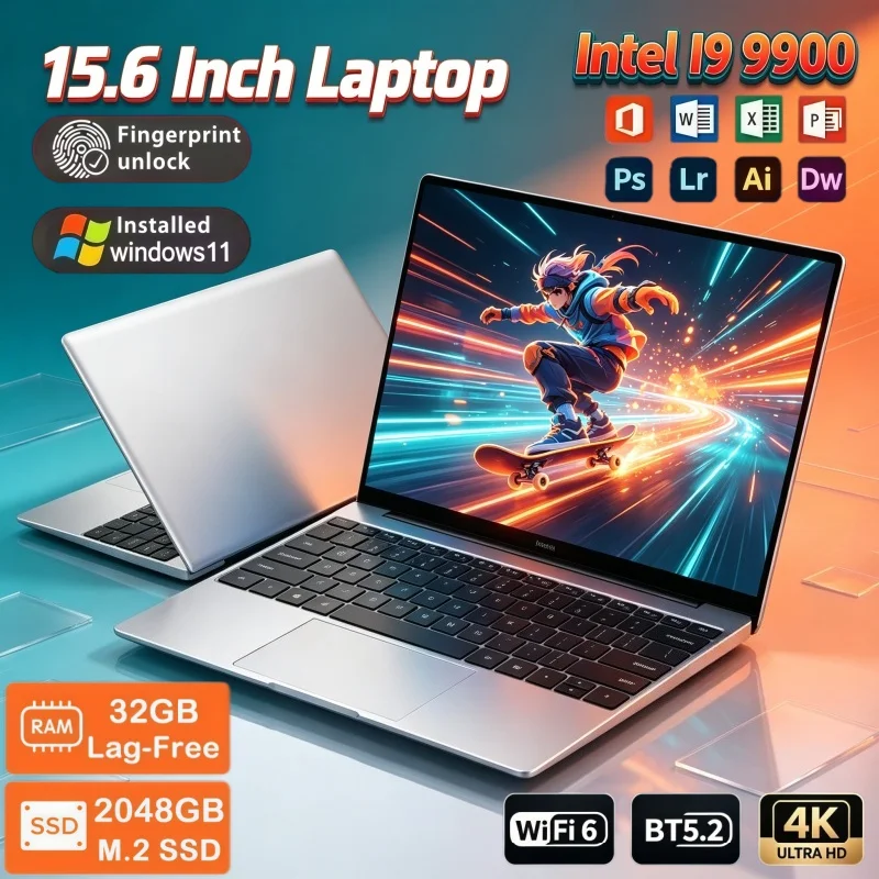 Pc Gaming Online - Notebook con Schermo Grande da 15,6