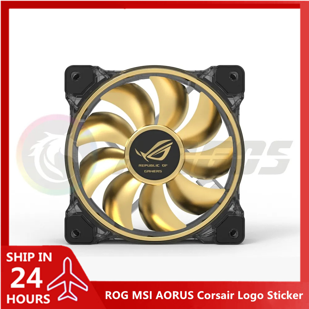 Gaming Pc Equipment - Adesivo logo ventola per armadio PC