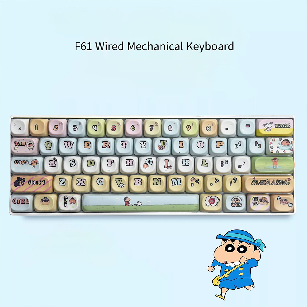 Pc Gaming Editing - Tastiera Meccanica Crayon Shin-Chan 61 Tasti,