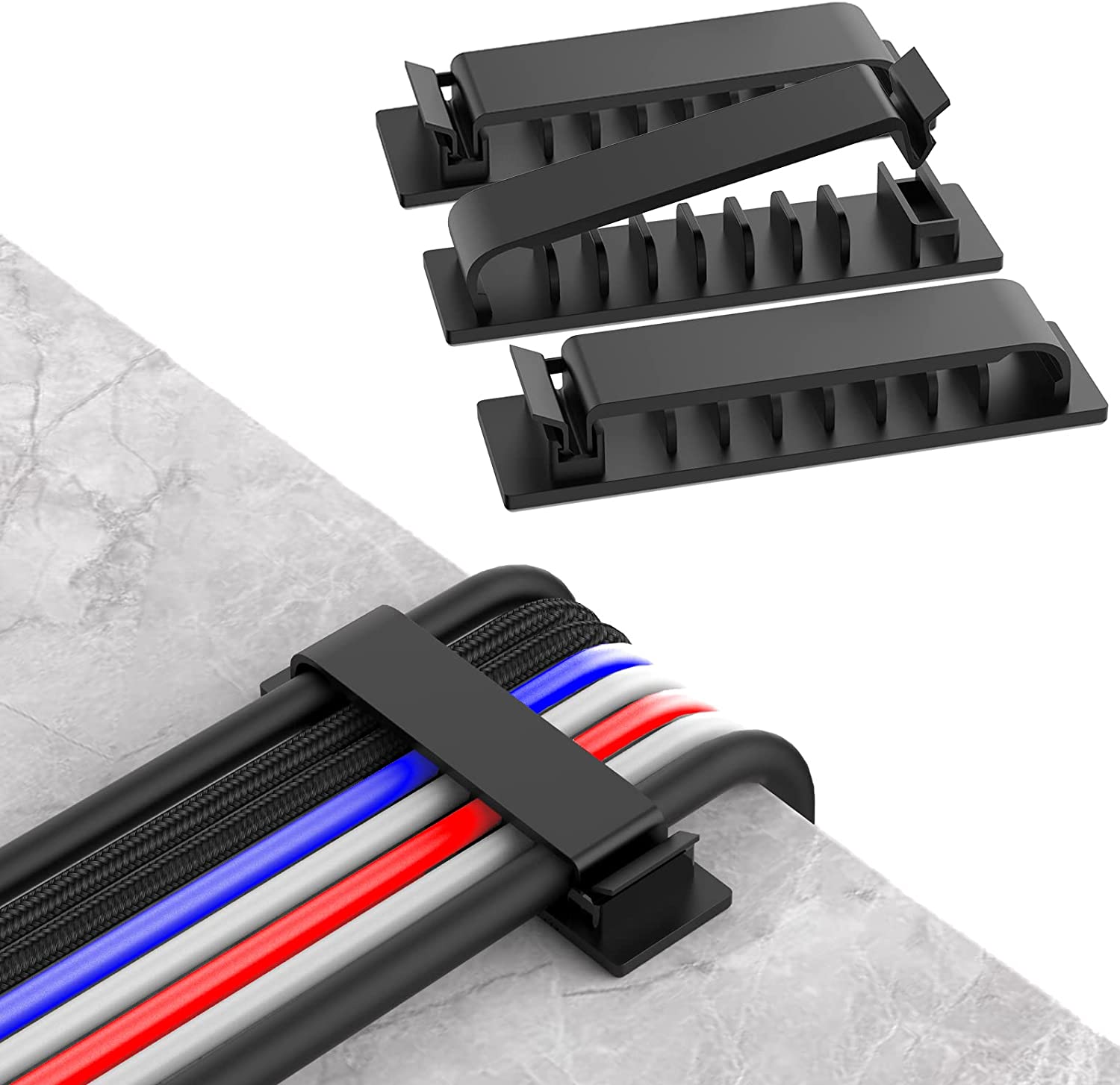 Cable Management Sleeve - Organizzatore di cavi, gestione fili, supporto
