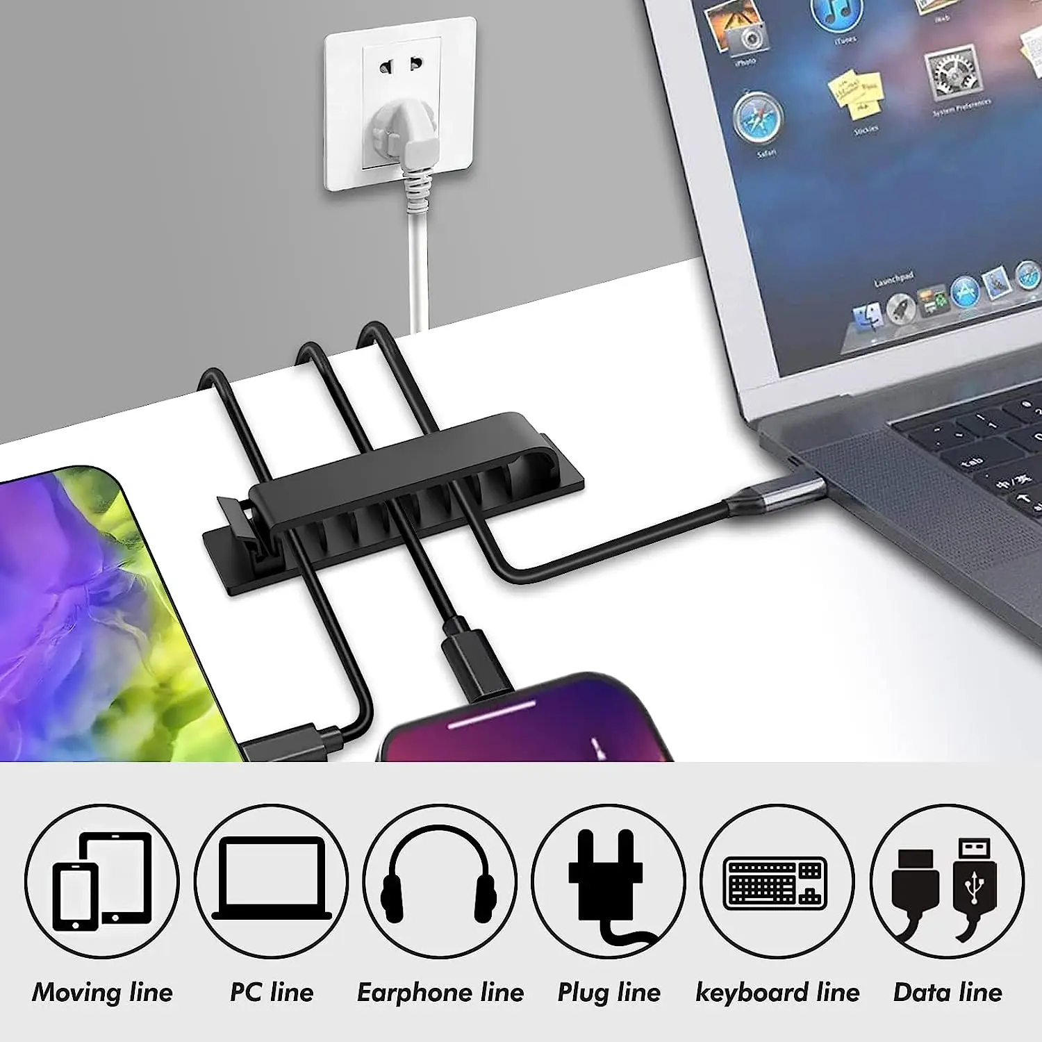 Organizzatore di cavi Clip per - Cable Management Sleeve recensione e prezzo