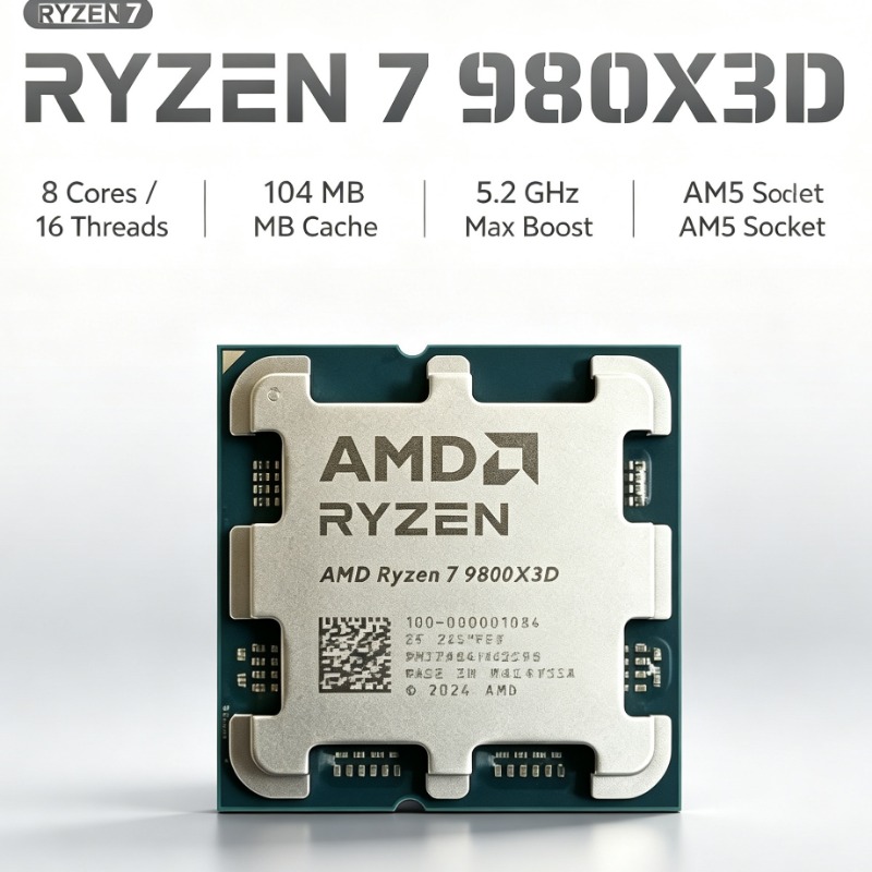 Processore AMD Ryzen 7 9800X3D - Pc Gaming Ddr5 recensione e prezzo